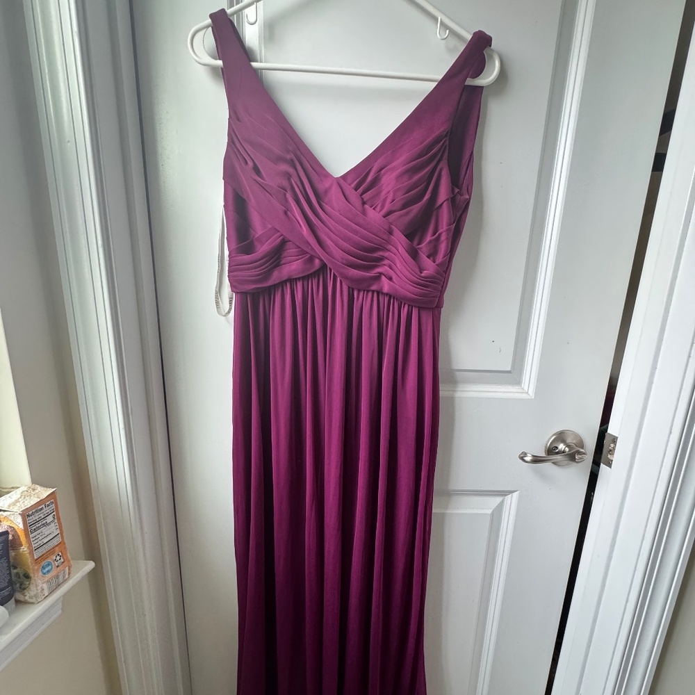 Long Mesh Dress with Cowl Back Detail